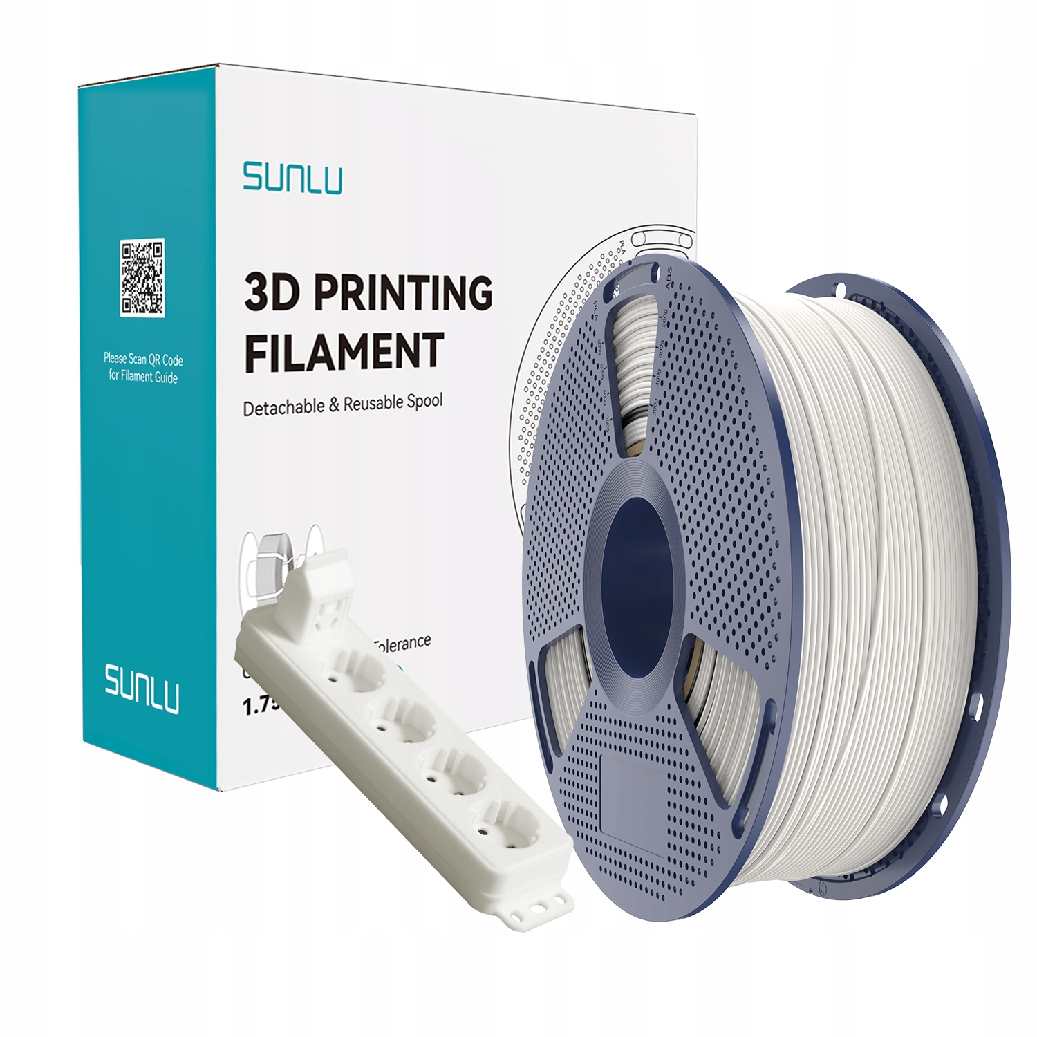 Filament SUNLU ABS High-Speed Biały (WHITE)