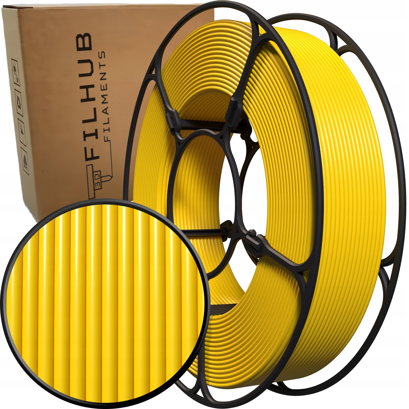 Filament FilHub PETG Żółty (YELLOW)