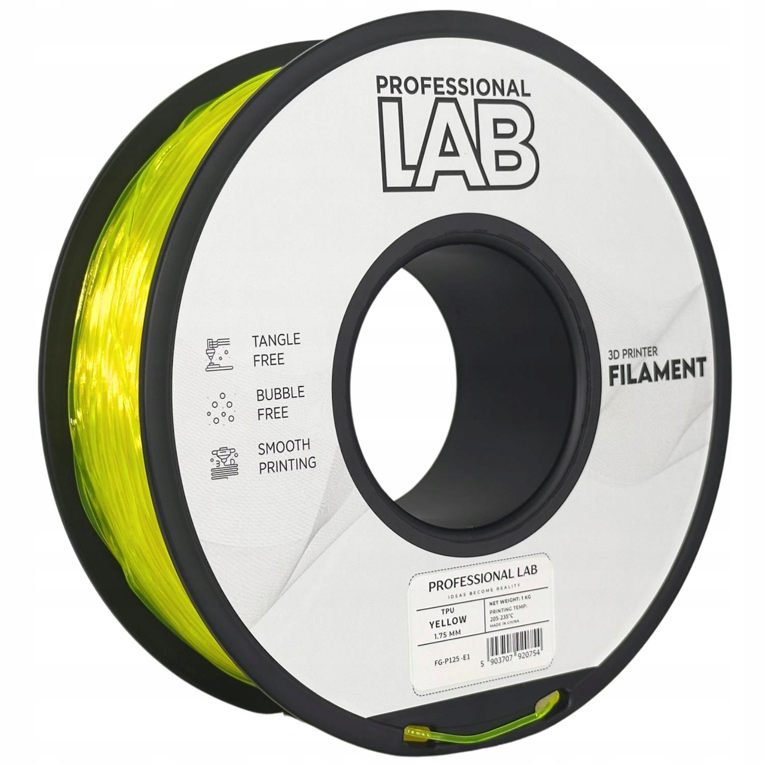 Filament Professional Lab TPU Żółty (YELLOW)