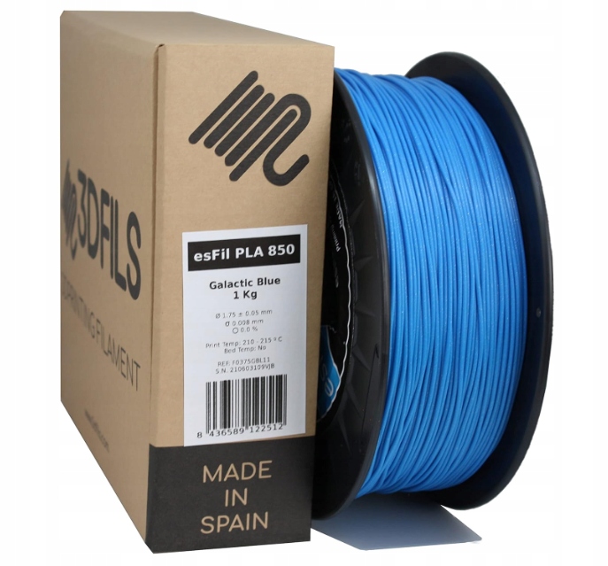 Filament null PLA Niebieski Brokatowy/Mieniący (BLUE GLITTER)
