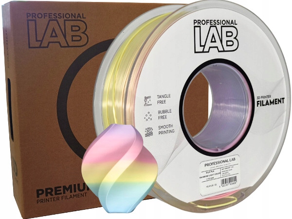 Filament Quantum PLA Plus  Tęczowy Jedwabny (RAINBOW SILK)