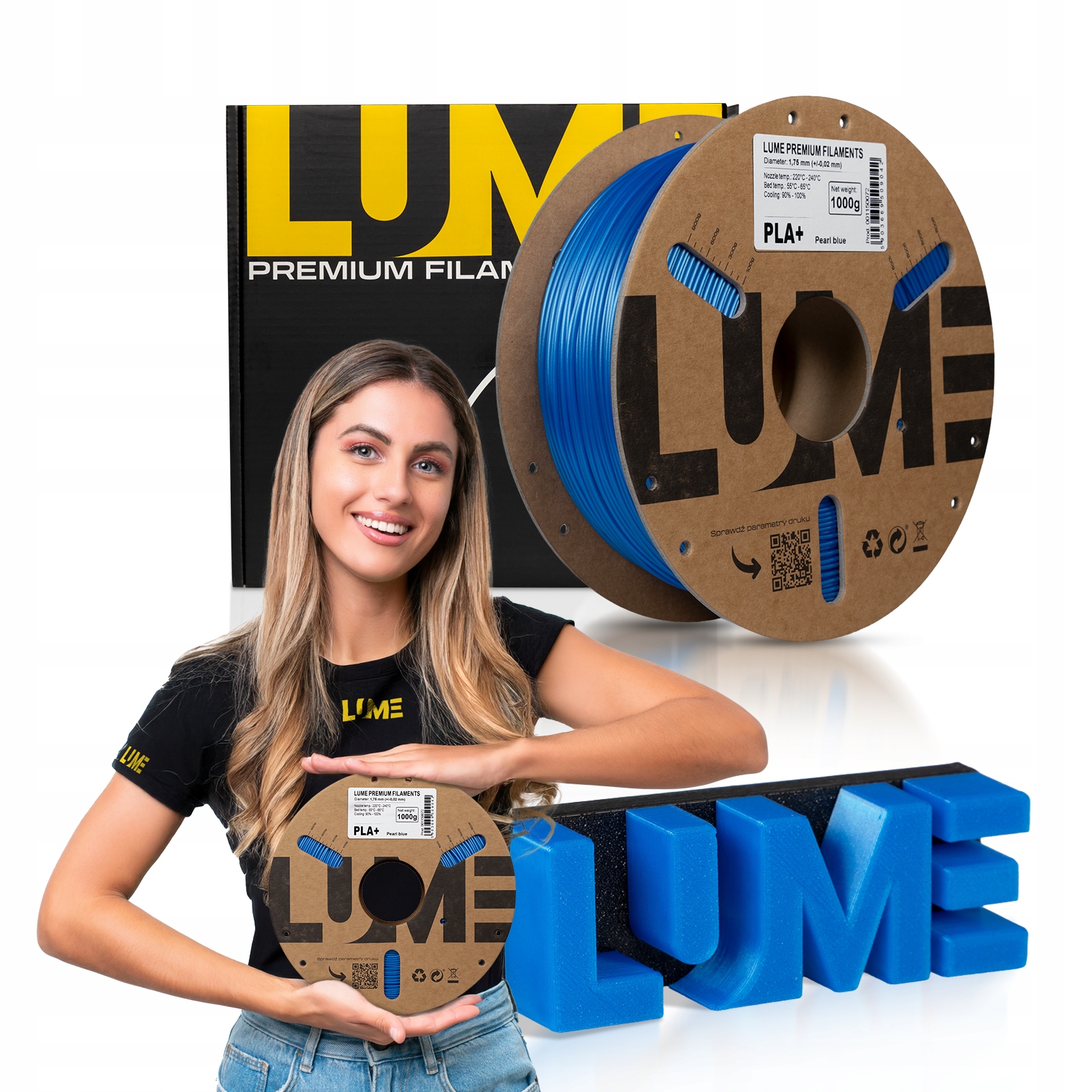 Filament LUME PLA Plus Niebieski (BLUE)