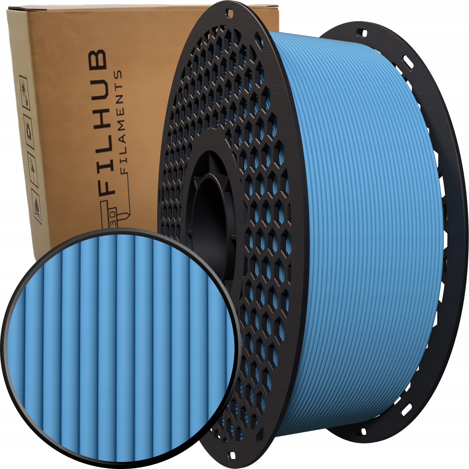 Filament FilHub PETG Niebieski Matowy (BLUE MATTE)