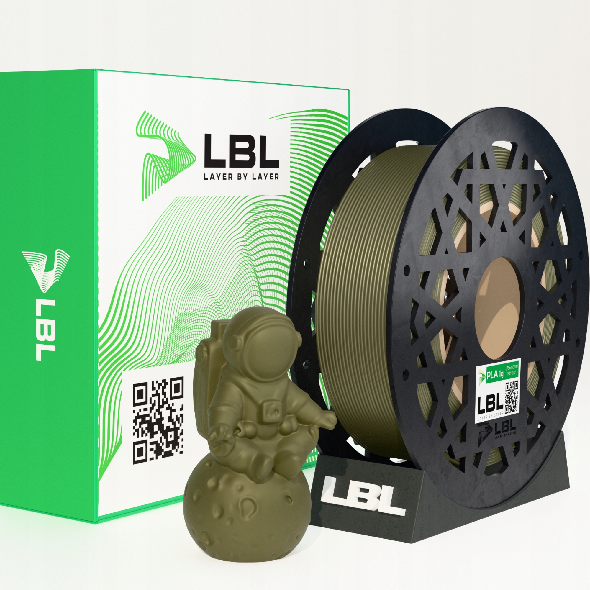 Filament null PLA Brązowy (BROWN)