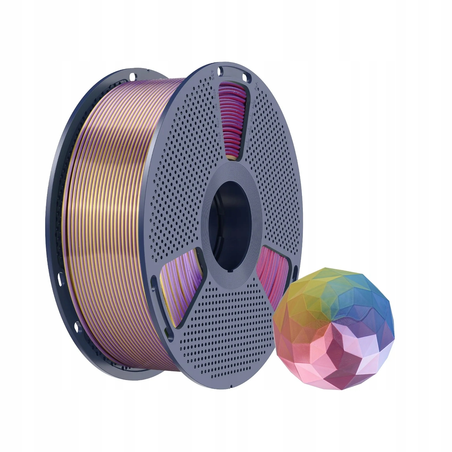 Filament SUNLU PLA Plus  Tęczowy Jedwabny (RAINBOW SILK)