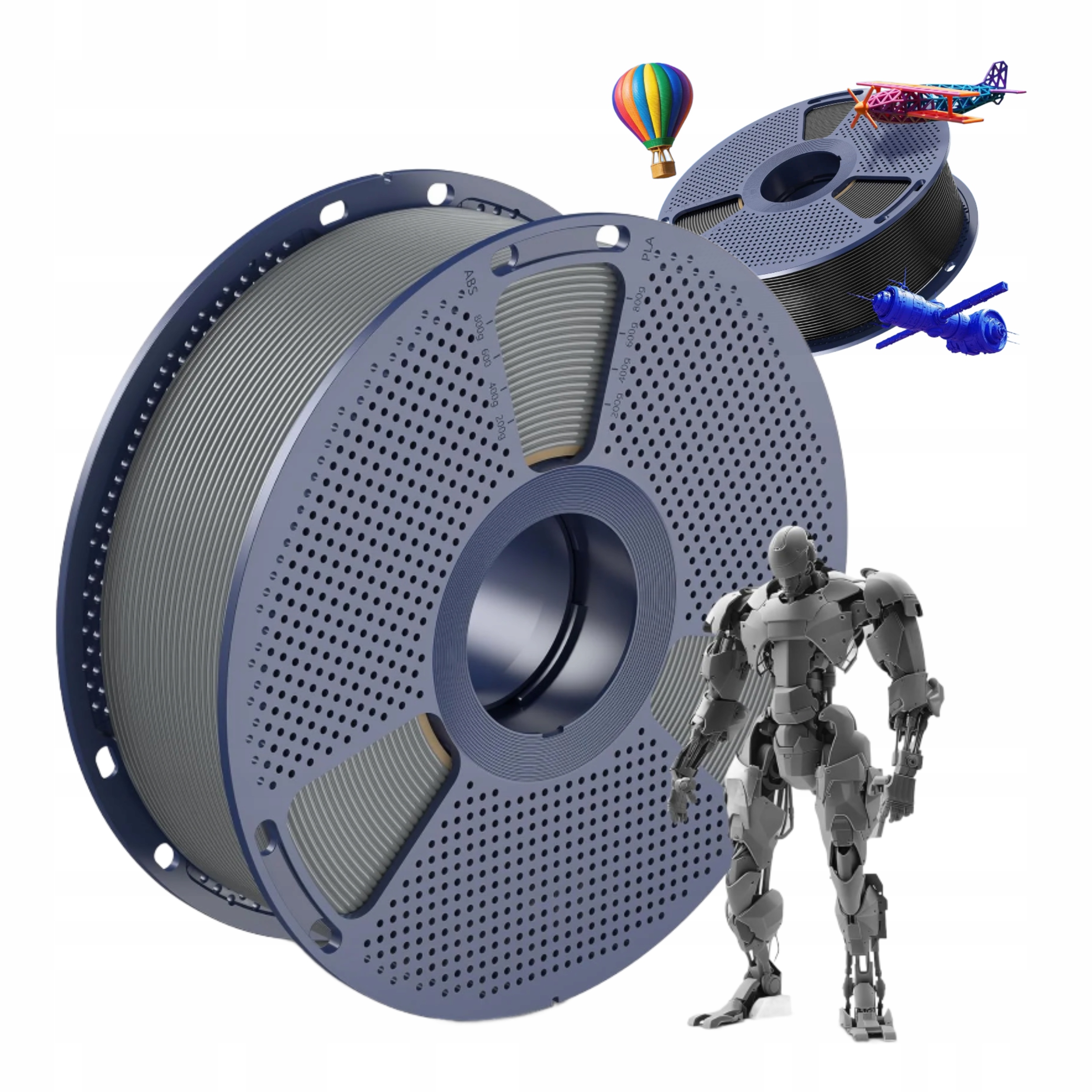 Filament null PLA Szary (GRAY)