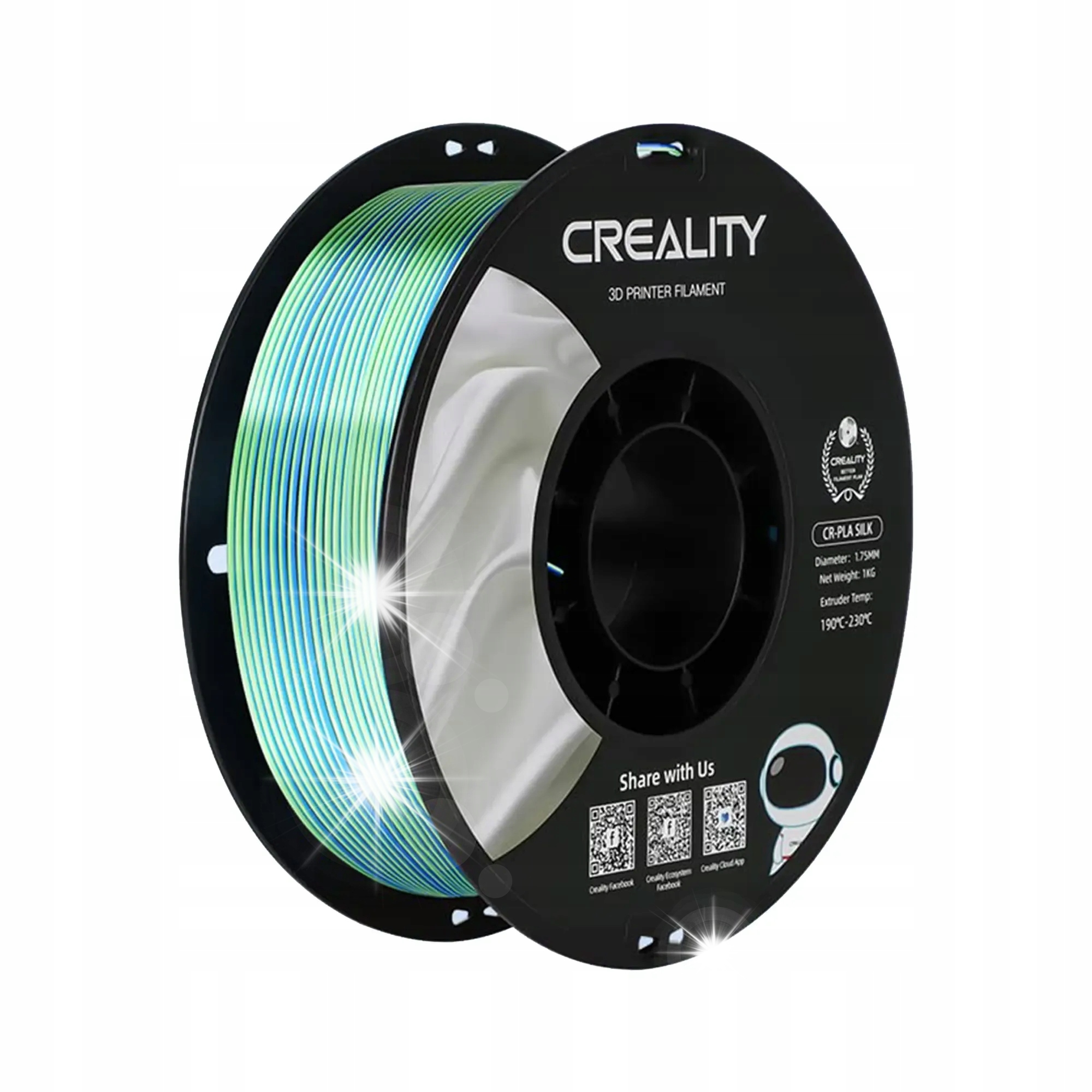 Filament Creality PLA  Tęczowy Jedwabny (RAINBOW SILK)