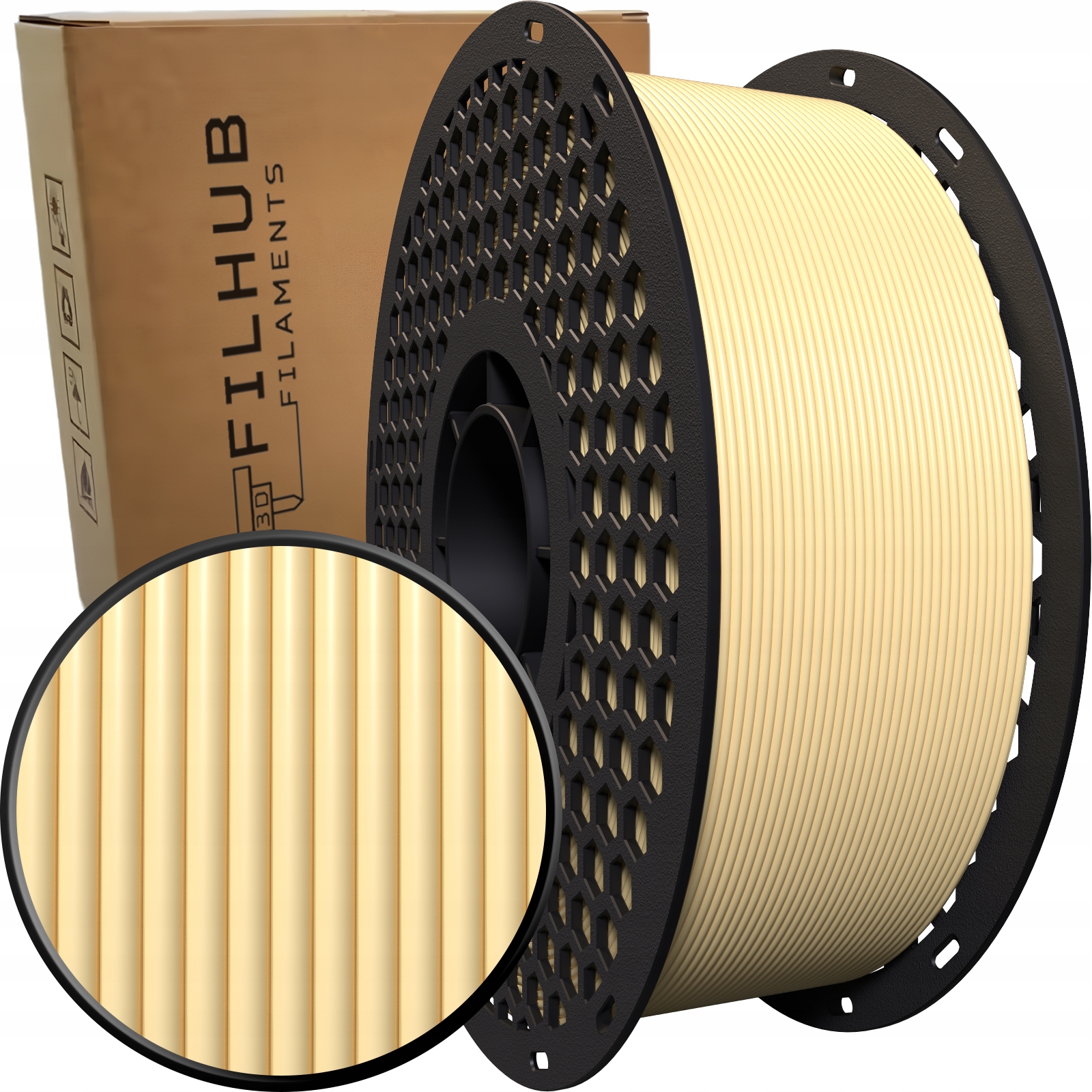 Filament FilHub PLA Czarny (BLACK)