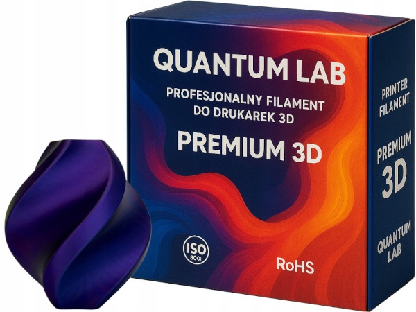 Filament Quantum PLA Plus  Tęczowy Jedwabny (RAINBOW SILK)