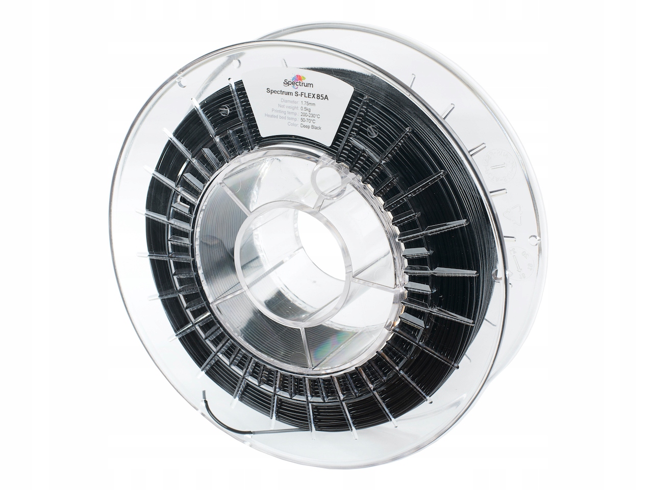 Filament Spectrum TPU Czarny (BLACK)