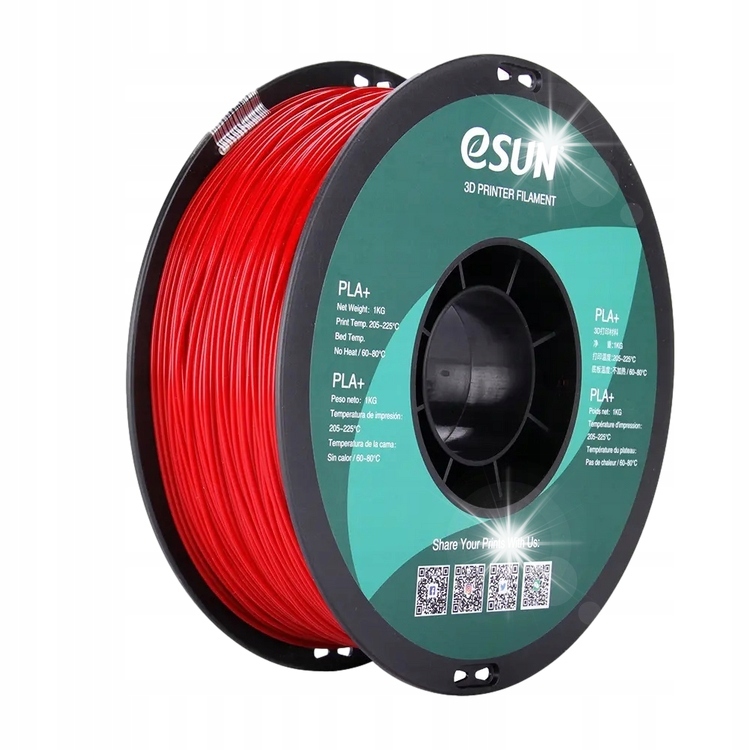 Filament eSUN PLA Plus Czerwony (RED)