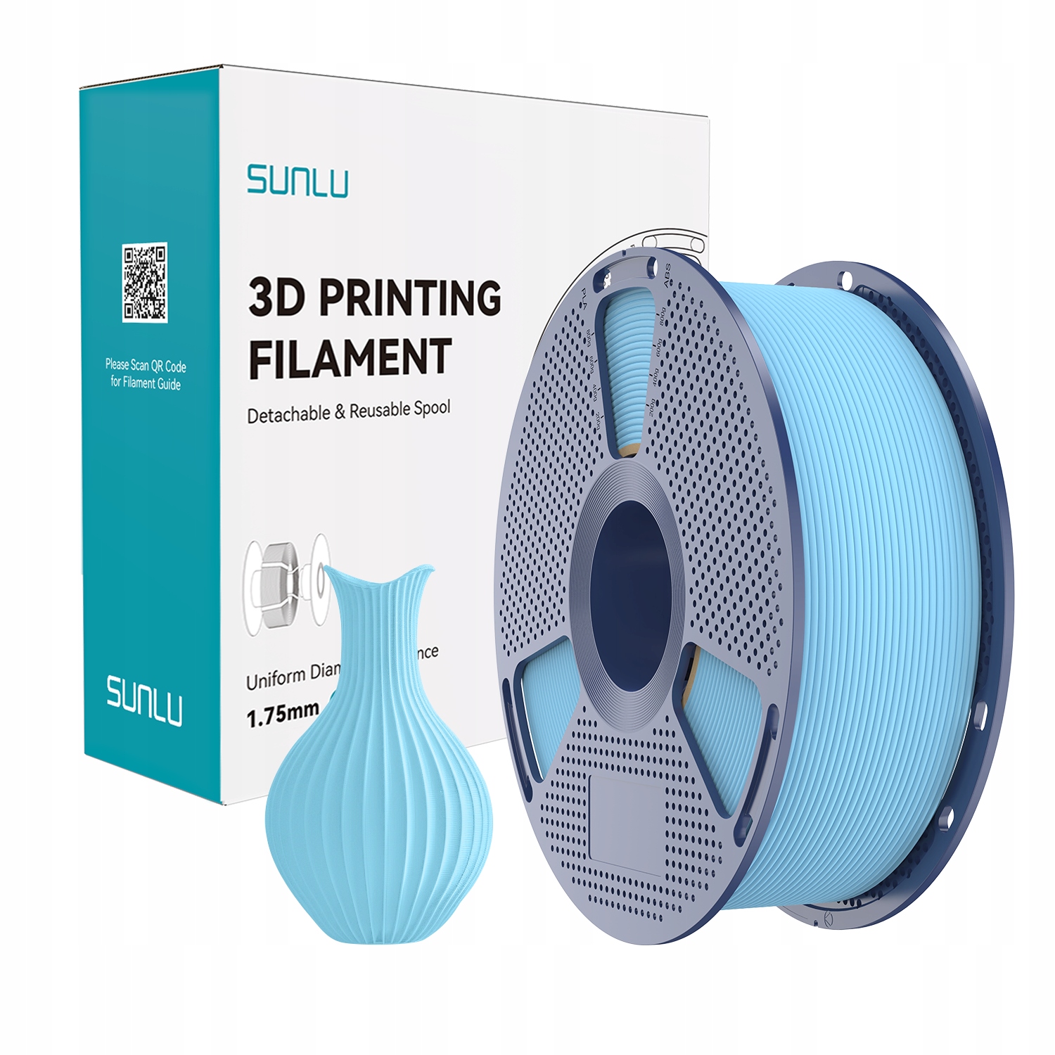 Filament SUNLU PLA High-Speed Niebieski Matowy (BLUE MATTE)