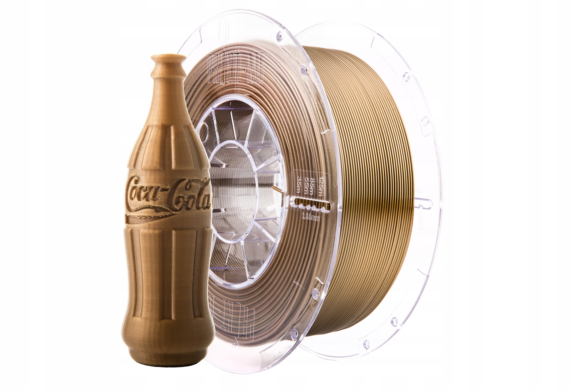 Filament Print me PETG Złoty Przezroczysty (GOLD TRANSPARENT)