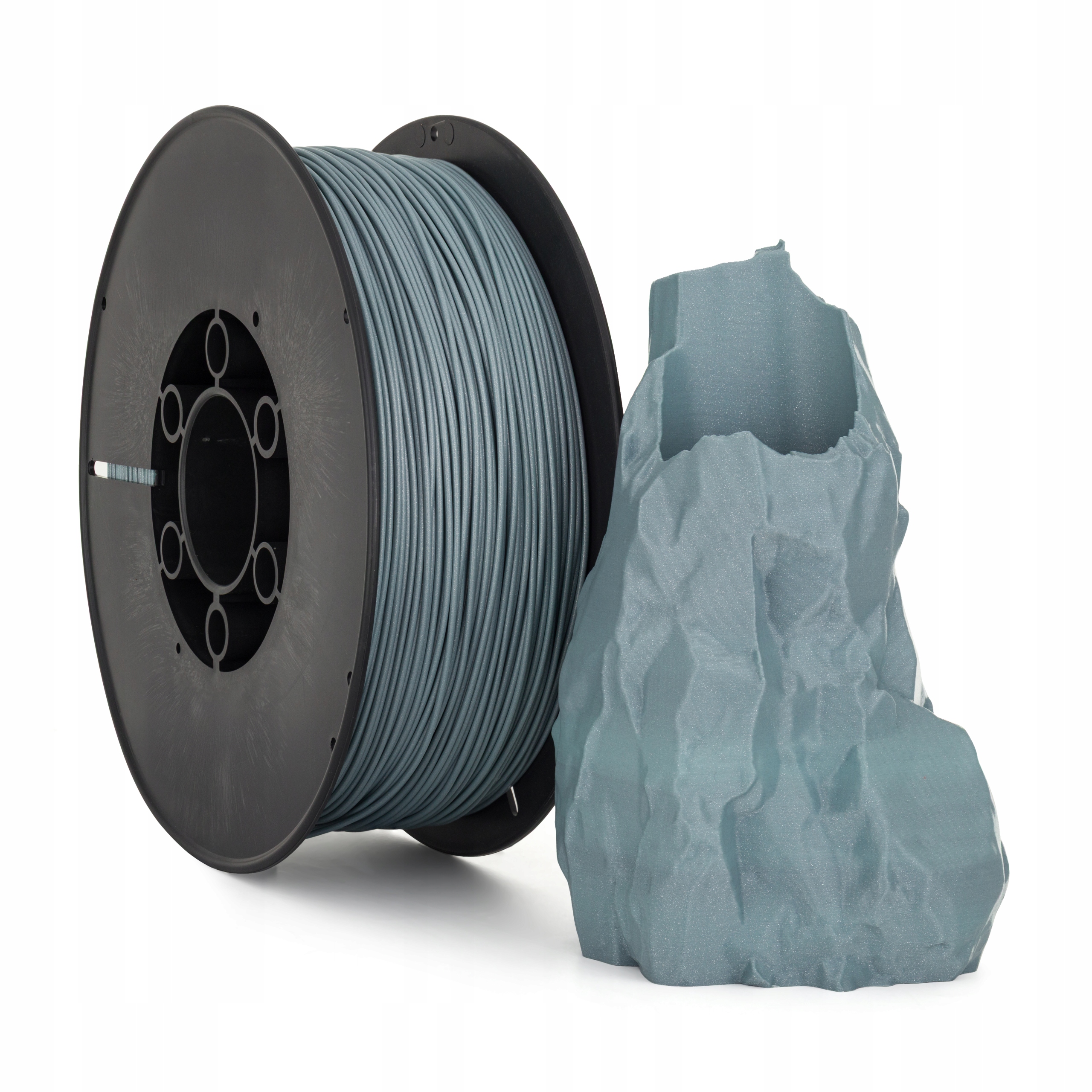 Filament Plastspaw PLA-CF Szary Brokatowy/Mieniący (GRAY GLITTER)