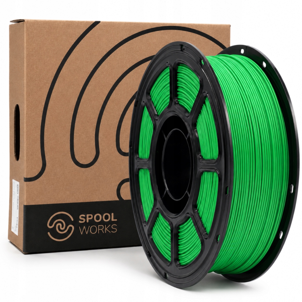 Filament SpoolWorks PLA-LW Plus Zielony Matowy (GREEN MATTE)