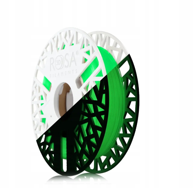 Filament ROSA 3D PLA Zielony Świecący w ciemności (GREEN GLOW)