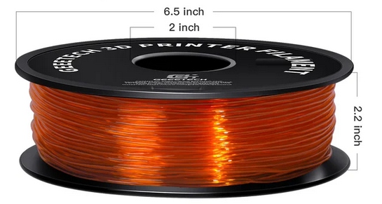 Filament GEEETECH TPU-LW Pomarańczowy Przezroczysty (ORANGE TRANSPARENT)