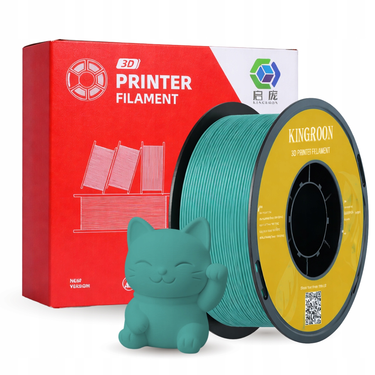Filament Kingroon PLA Zielony Matowy (GREEN MATTE)