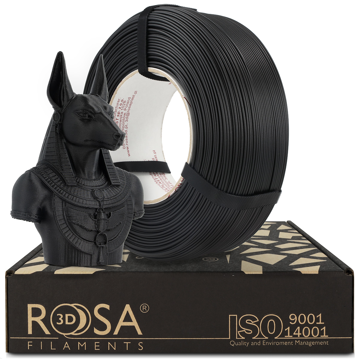 Filament ROSA 3D PLA-CF Czarny Matowy (BLACK MATTE)