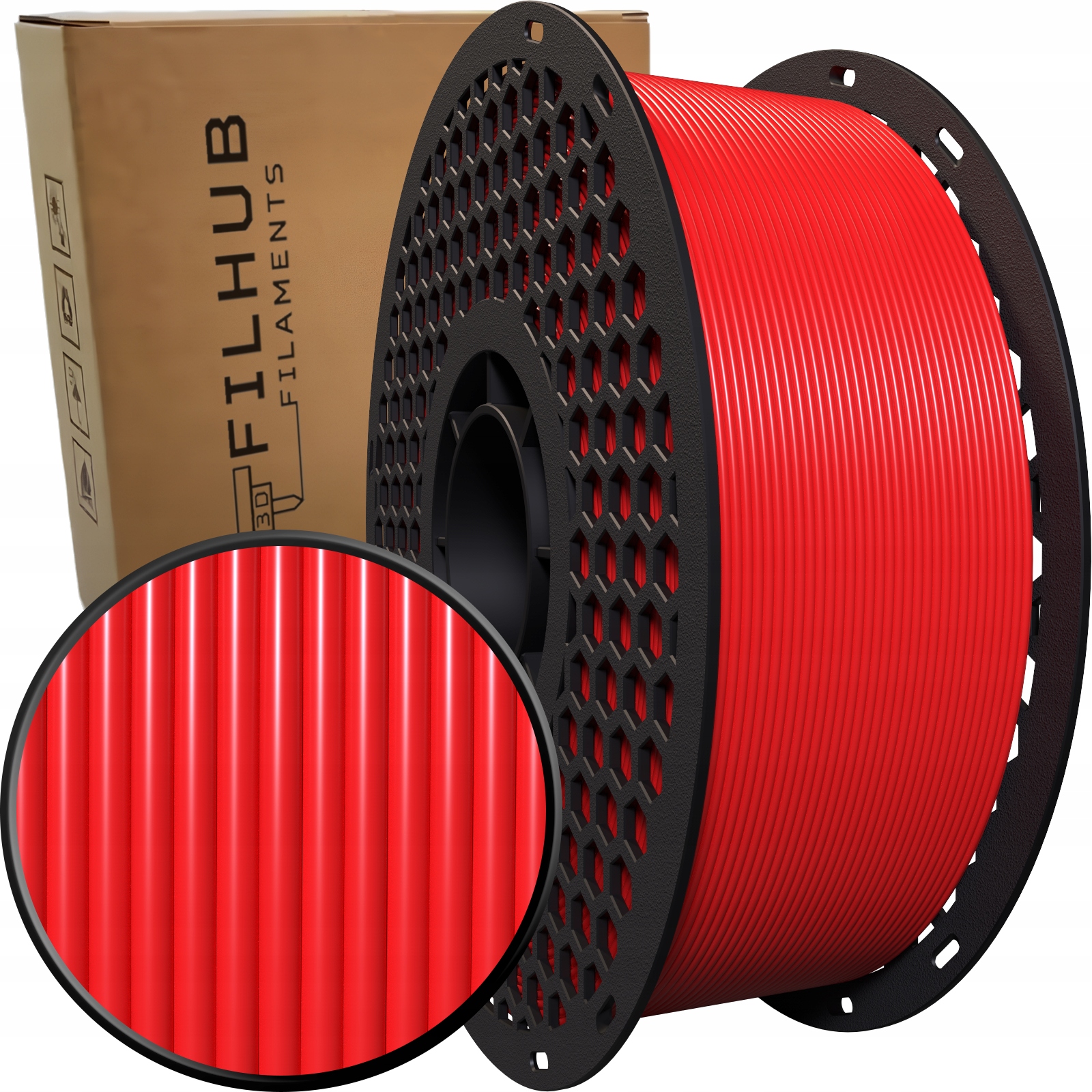 Filament FilHub PETG Czerwony (RED)