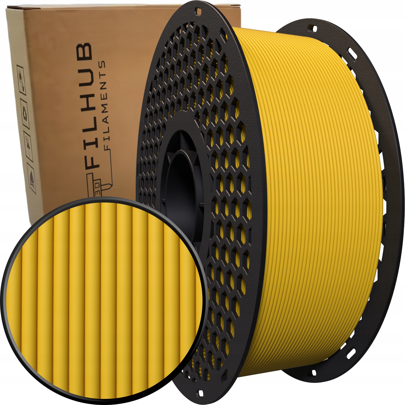 Filament FilHub PETG Żółty Matowy (YELLOW MATTE)