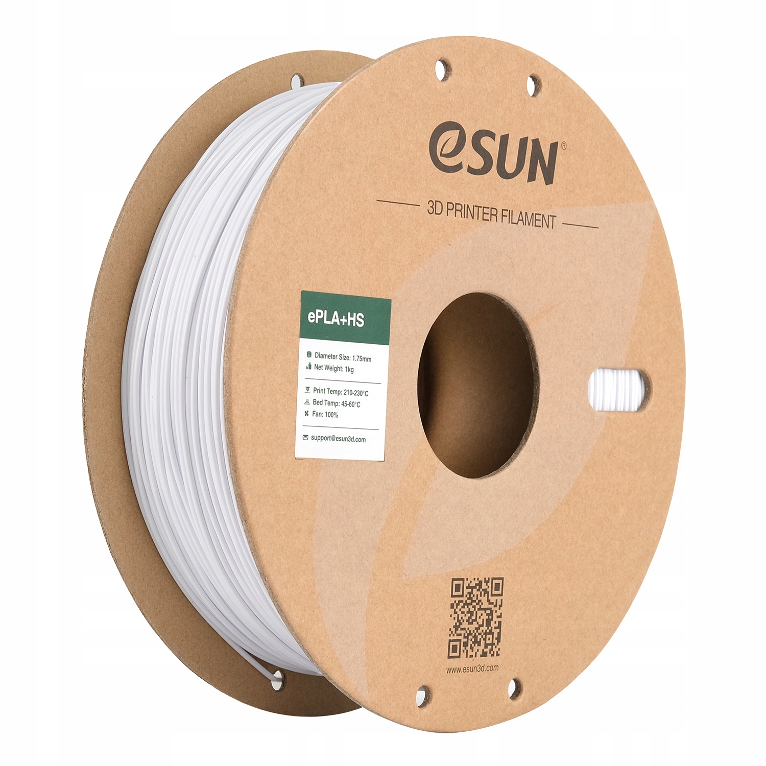 Filament eSUN PLA Plus High-Speed Biały (WHITE)