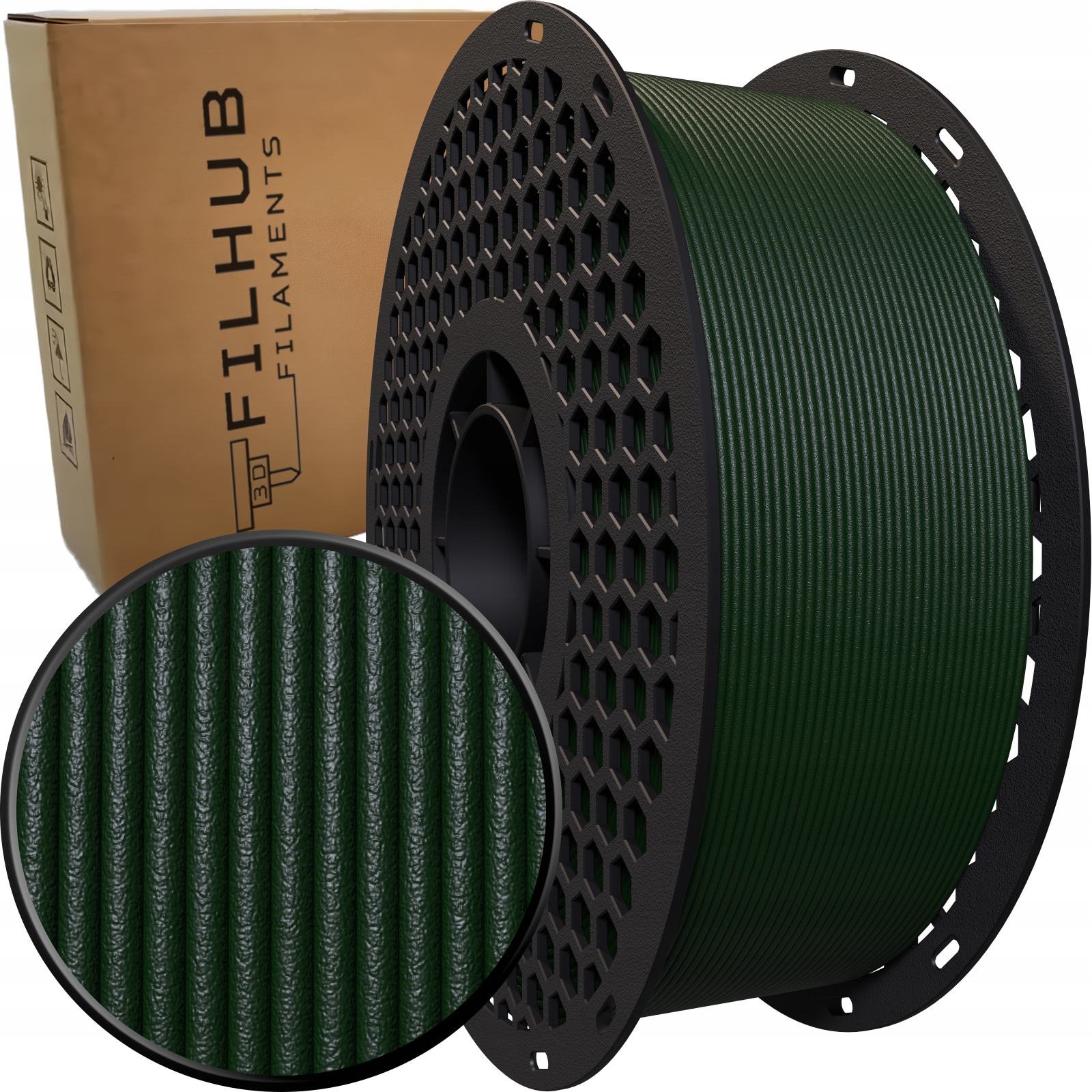Filament null PETG-CF Plus Zielony Matowy (GREEN MATTE)