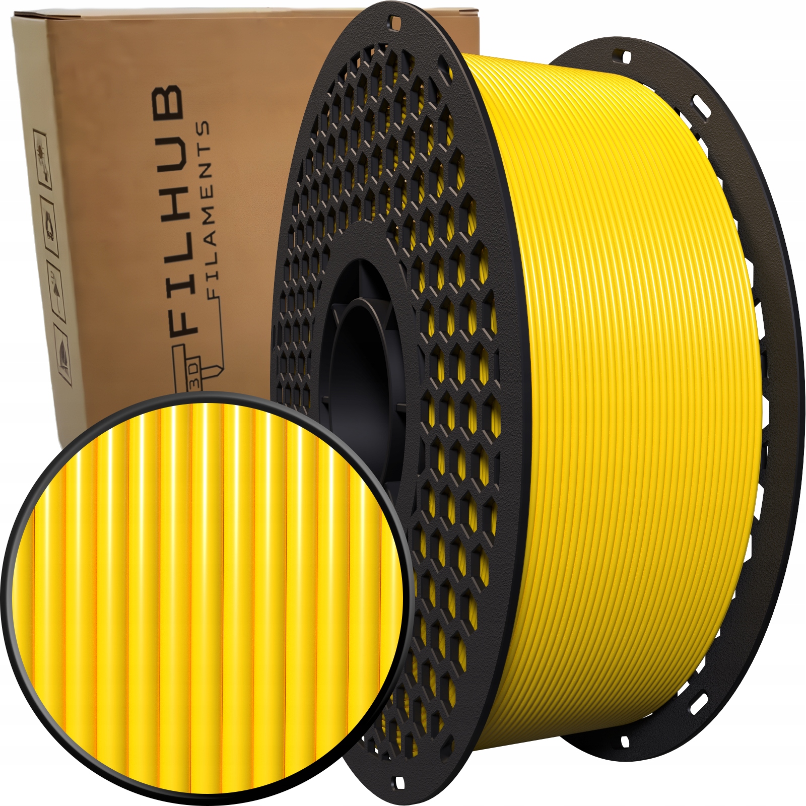 Filament FilHub PETG Żółty (YELLOW)
