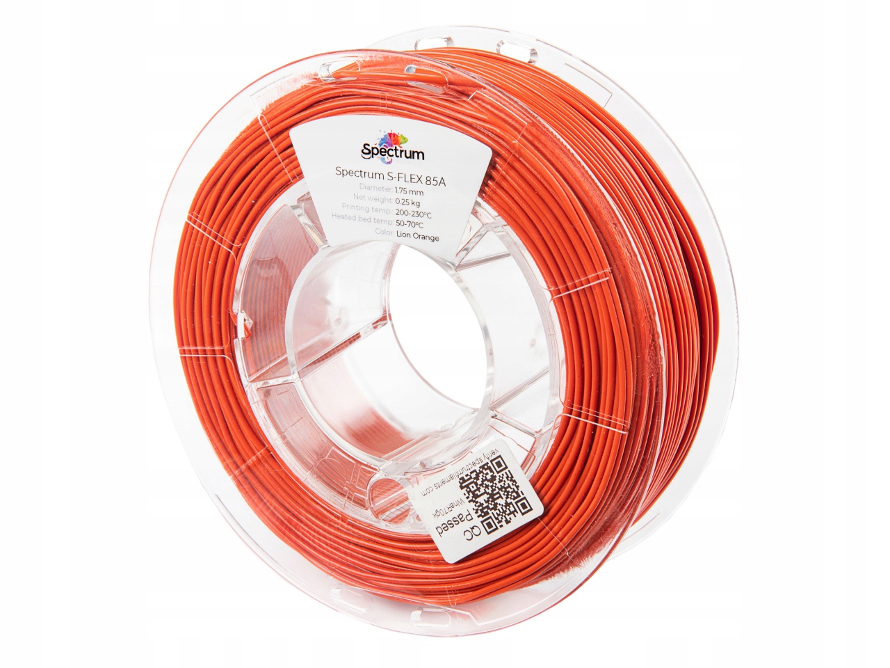 Filament Spectrum TPU Pomarańczowy (ORANGE)