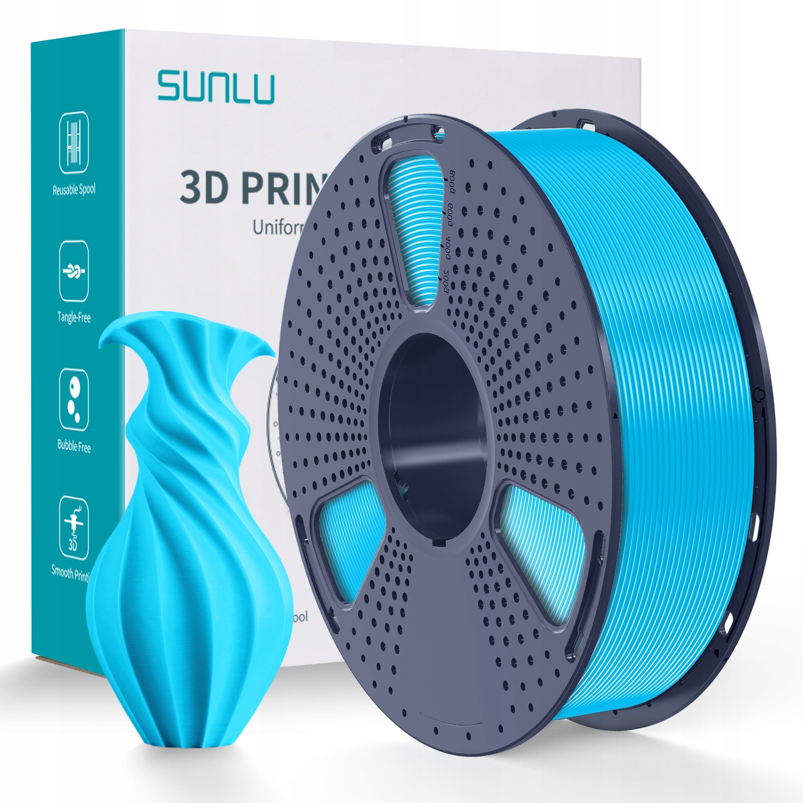 Filament SUNLU PLA Niebieski (BLUE)