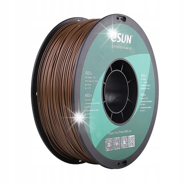 Filament eSUN ABS Plus Brązowy (BROWN)