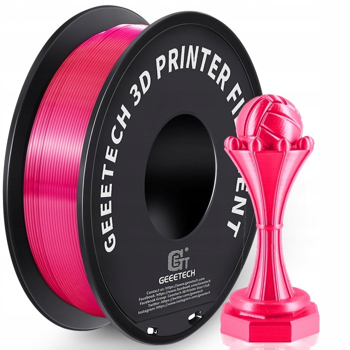 Filament GEEETECH PLA Różowy Jedwabny (PINK SILK)