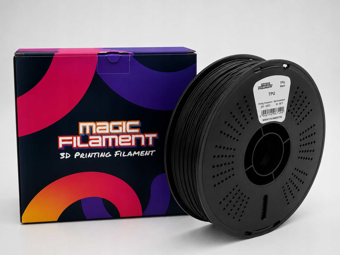 Filament Magic Filament TPU Czarny (BLACK)