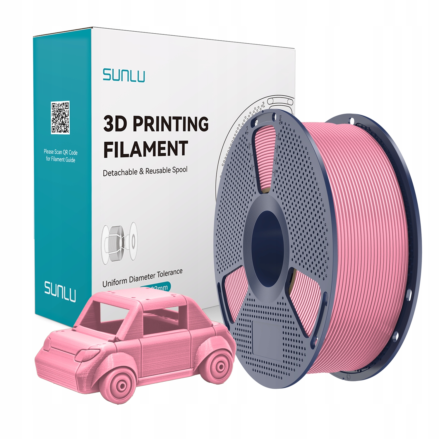 Filament SUNLU PETG Różowy (PINK)