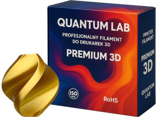 Filament Quantum PLA Plus Złoty Jedwabny (GOLD SILK)