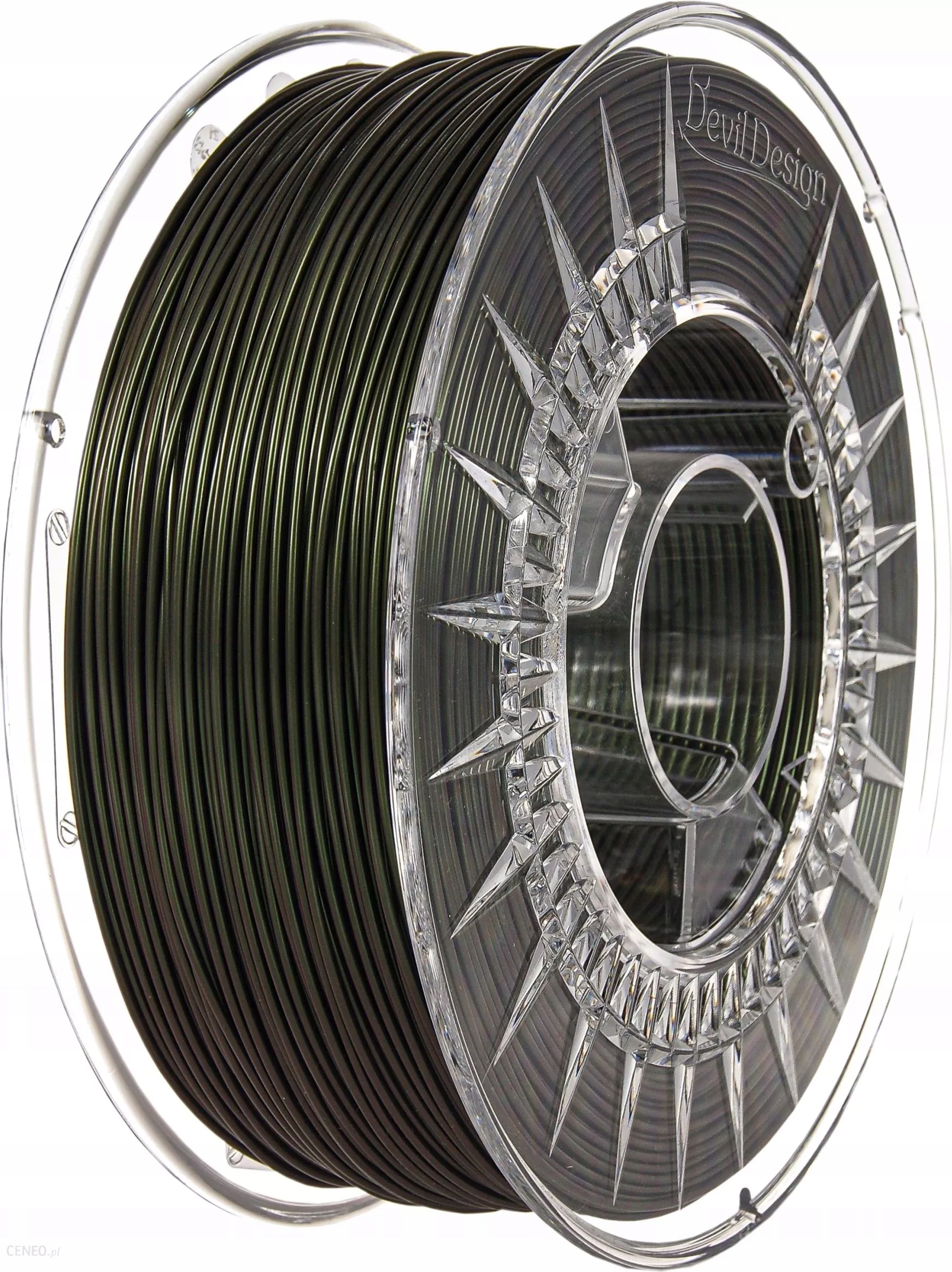 Filament DEVIL DESIGN PLA Zielony Przezroczysty (GREEN TRANSPARENT)