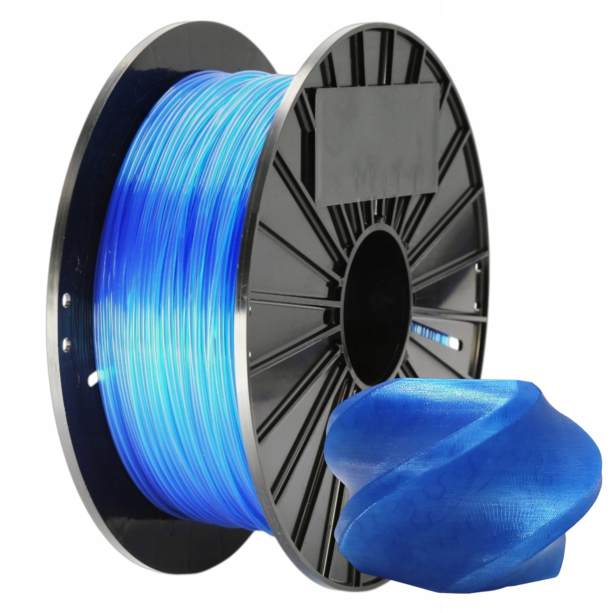 Filament F3D TPU Niebieski Przezroczysty (BLUE TRANSPARENT)