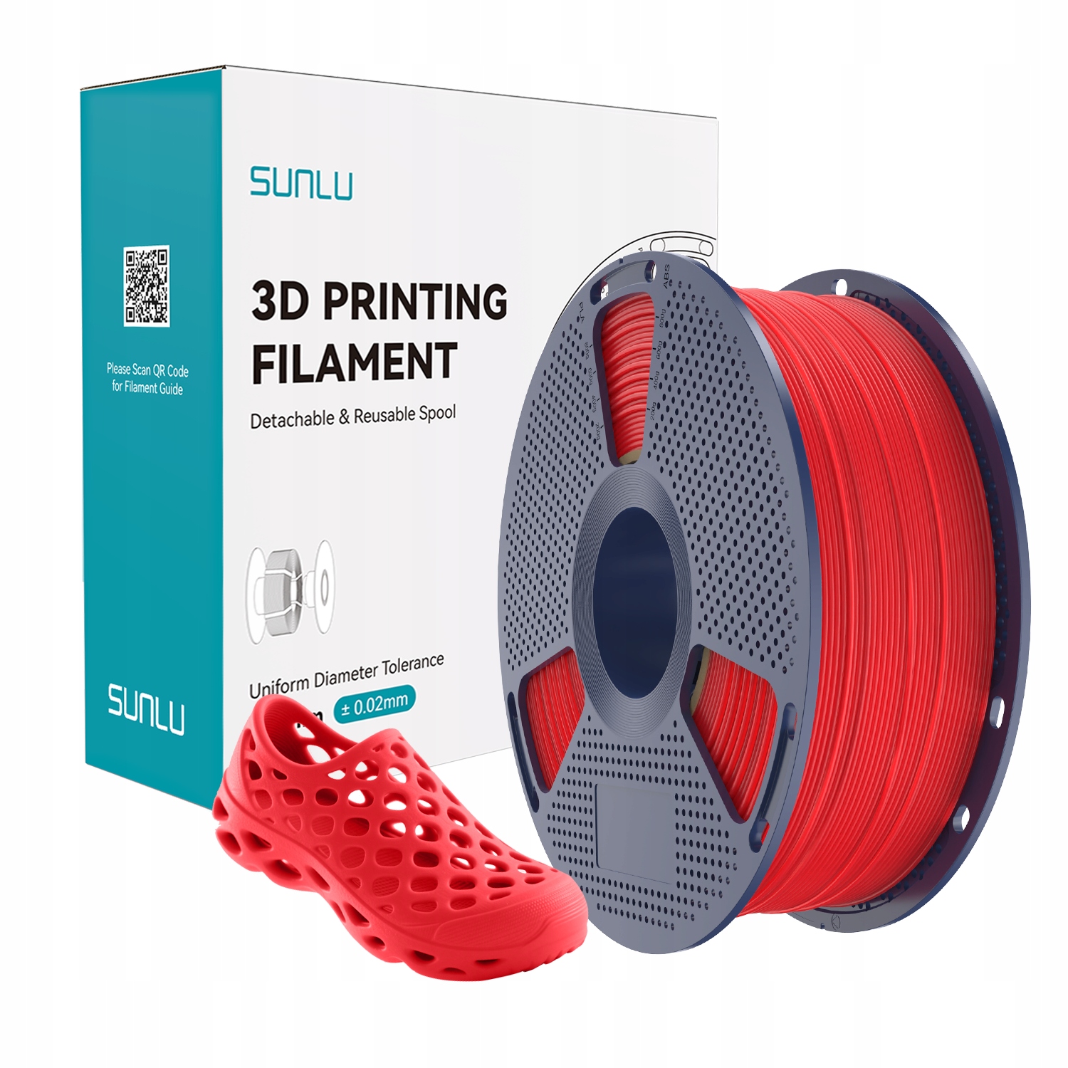 Filament SUNLU TPU Czerwony (RED)