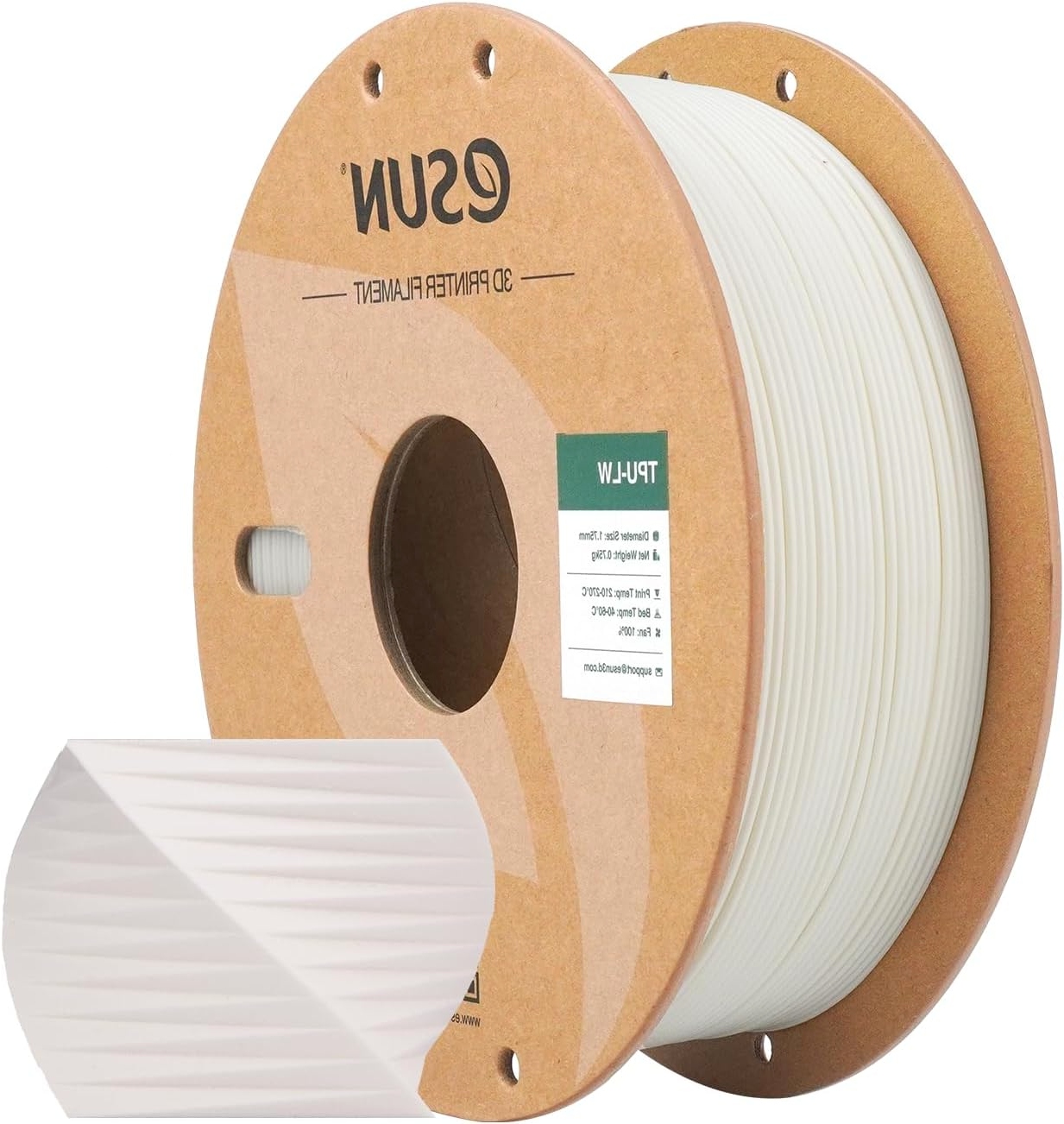 Filament eSUN TPU-LW Biały (WHITE)