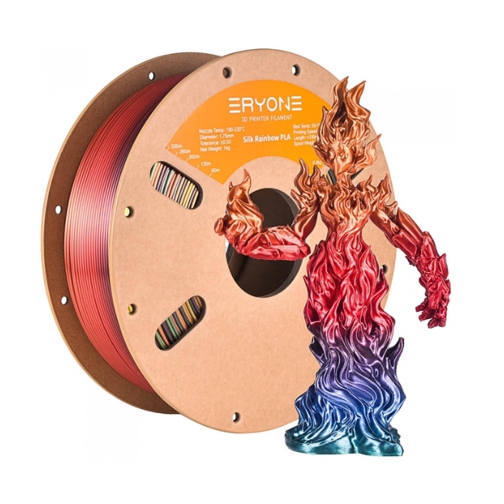 Filament null PLA High-Speed  Tęczowy Jedwabny (RAINBOW SILK)
