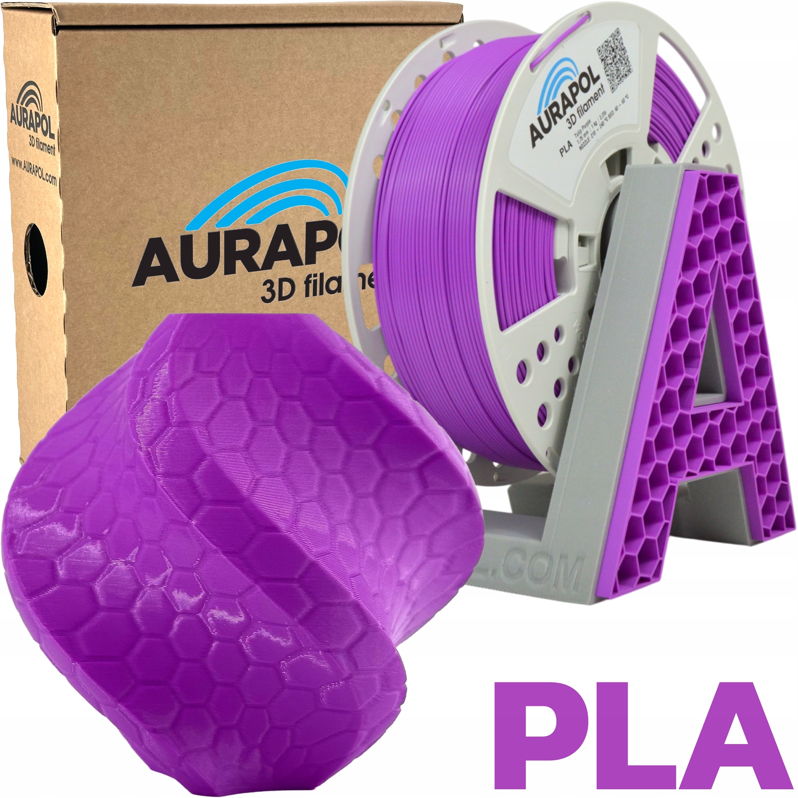 Filament Aurapol PLA Fioletowy (PURPLE)