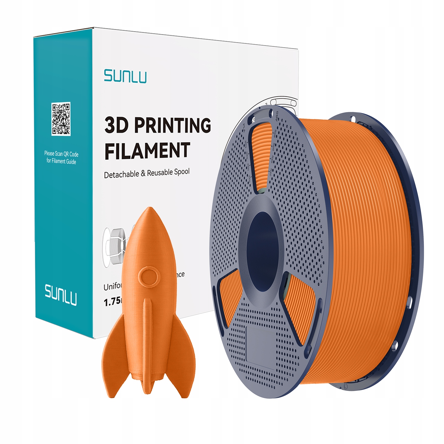 Filament SUNLU PLA Plus High-Speed Pomarańczowy (ORANGE)