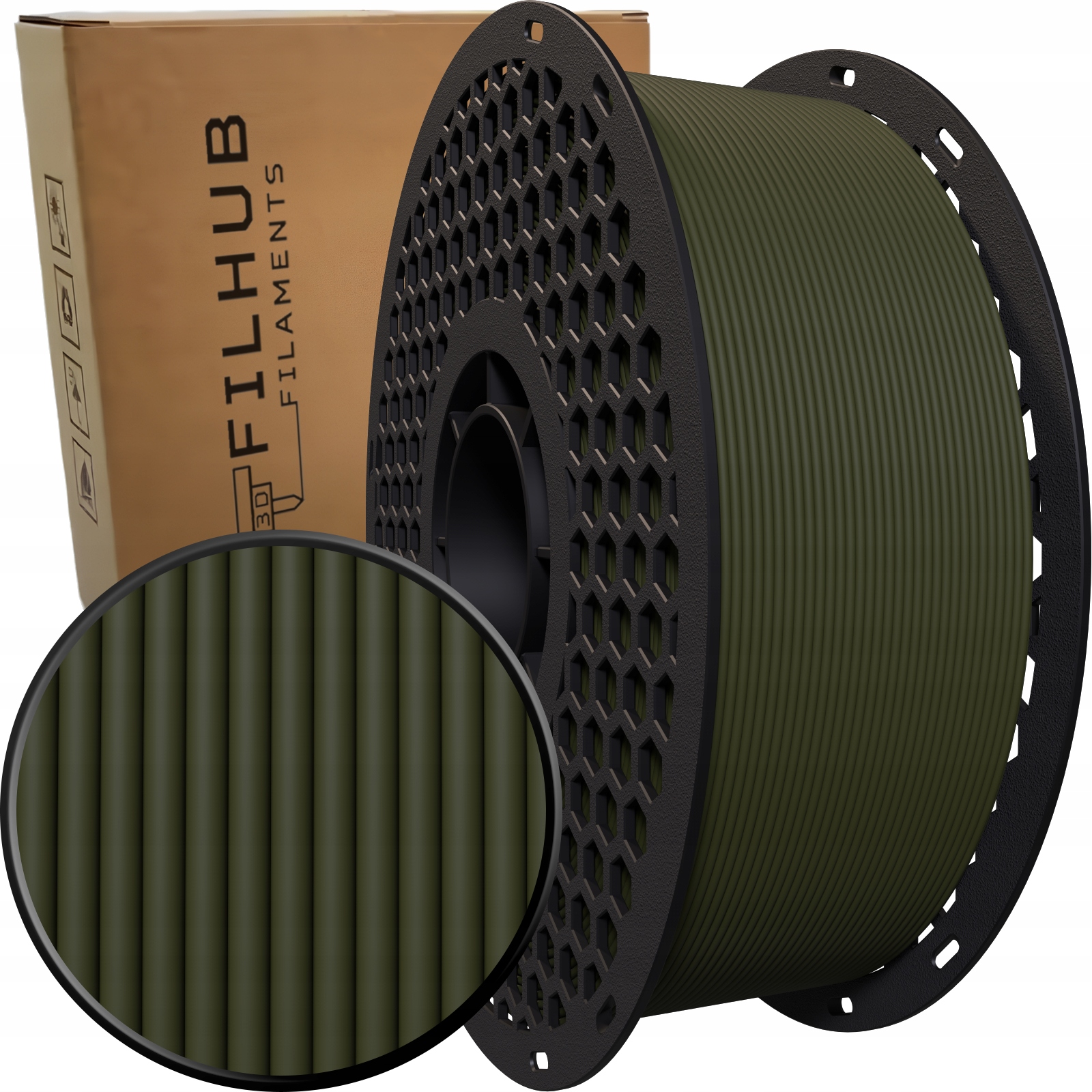 Filament FilHub PLA Zielony Matowy (GREEN MATTE)