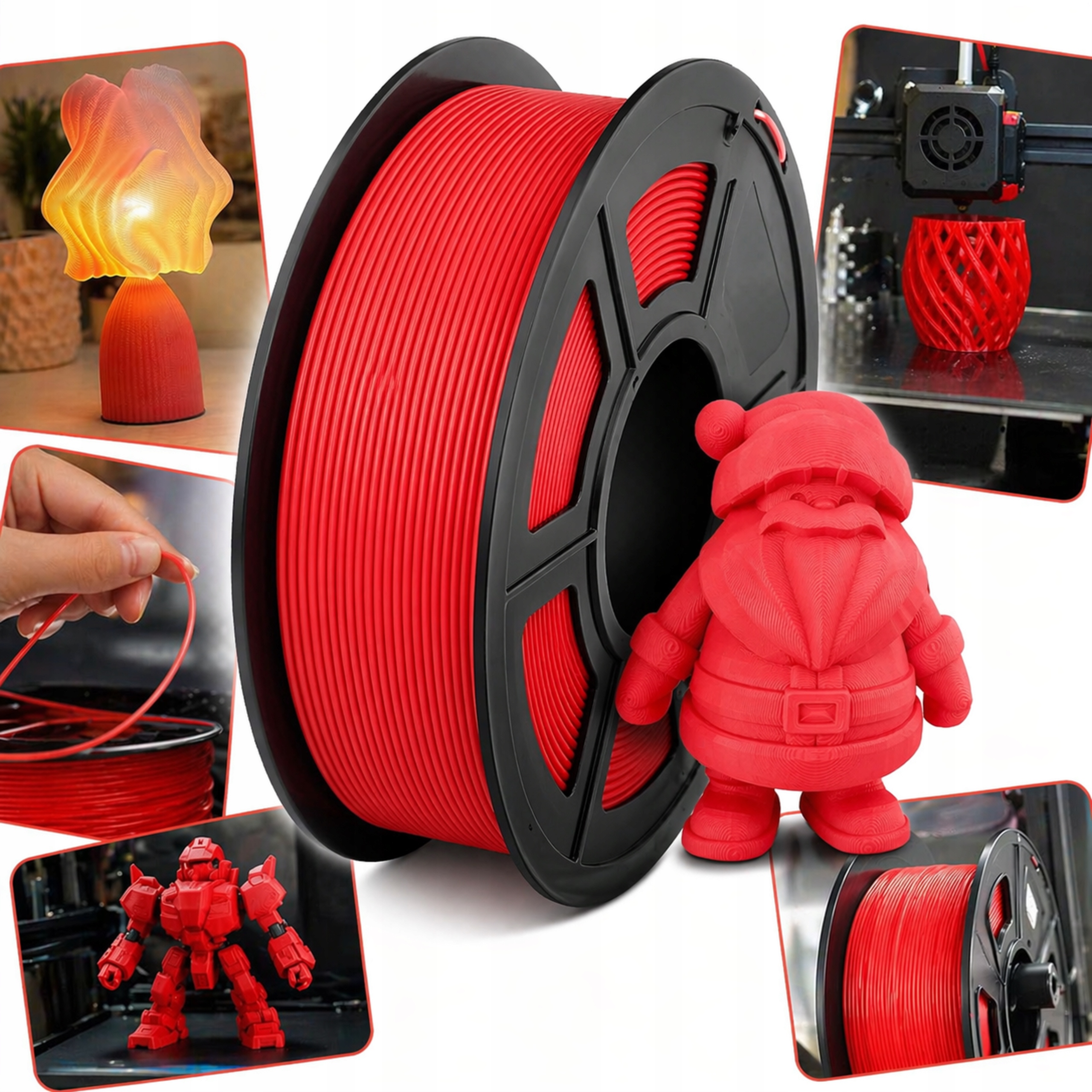 Filament null PETG Czerwony (RED)