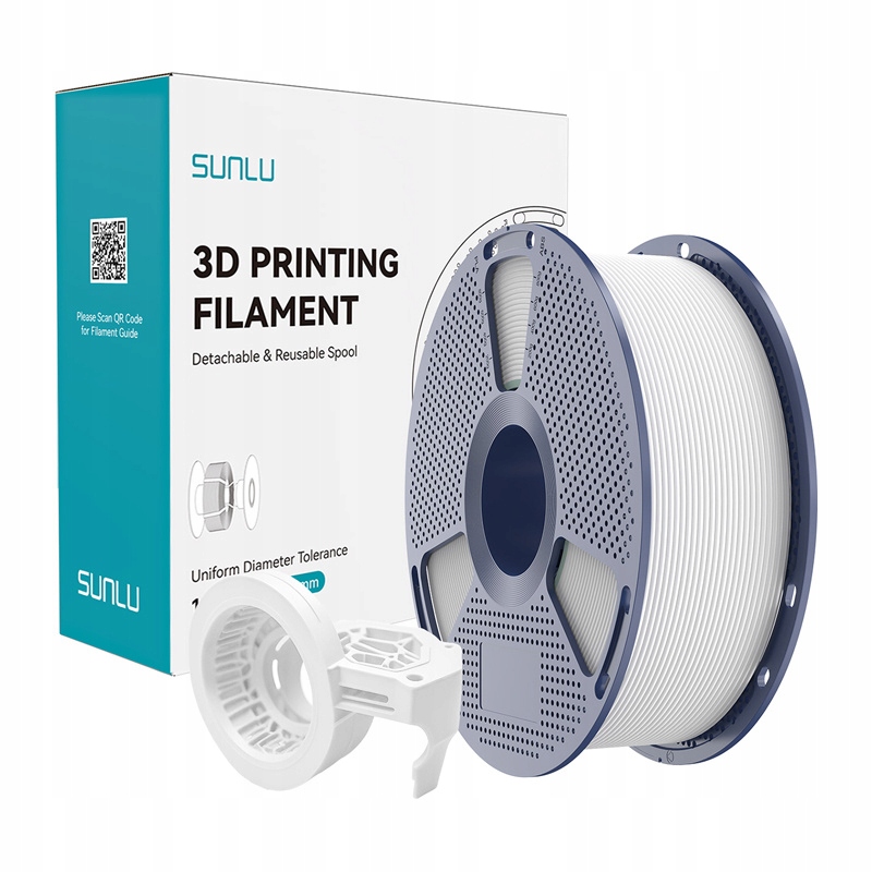 Filament SUNLU PETG High-Speed Biały Matowy (WHITE MATTE)