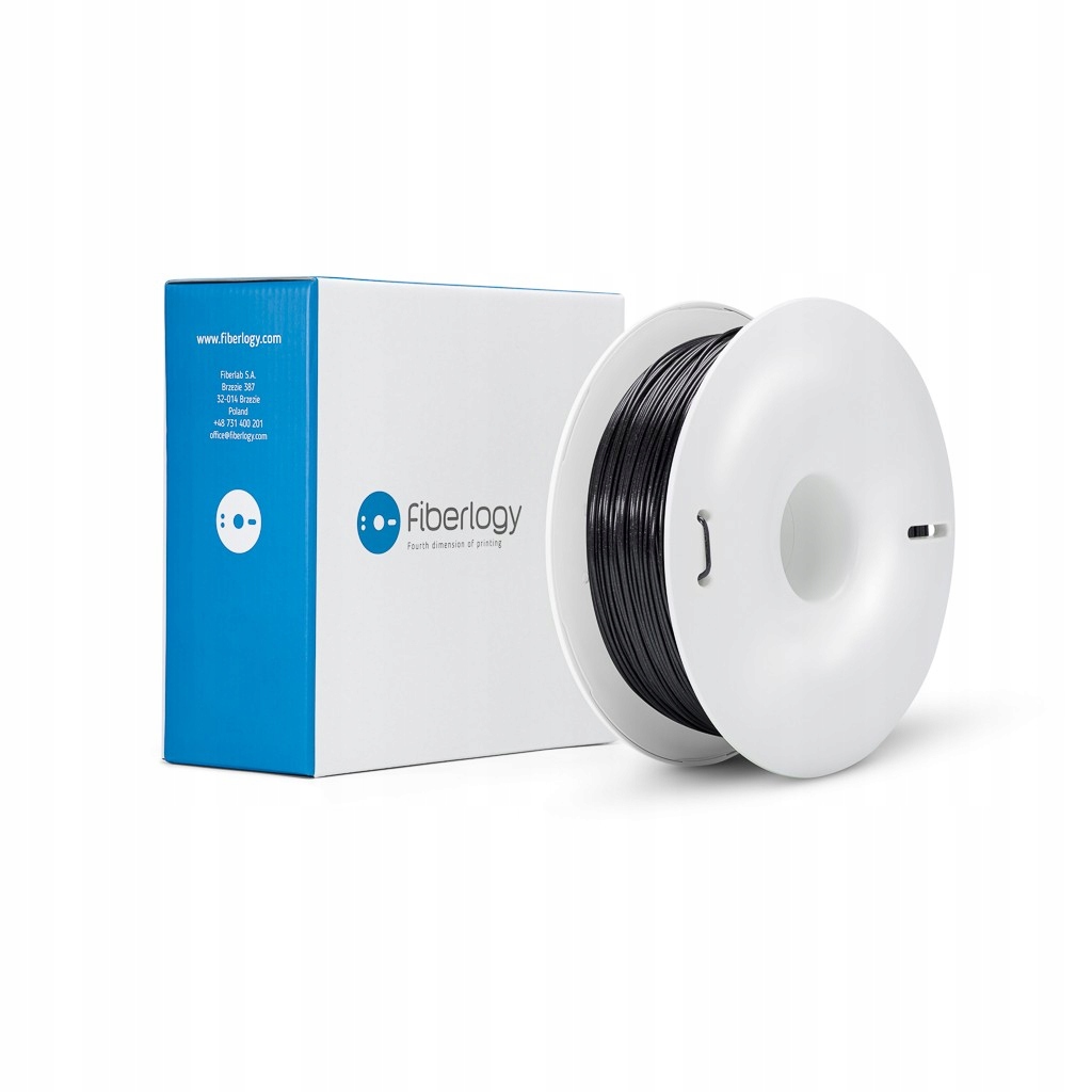 Filament Fiberlogy PETG Czarny Przezroczysty (BLACK TRANSPARENT)