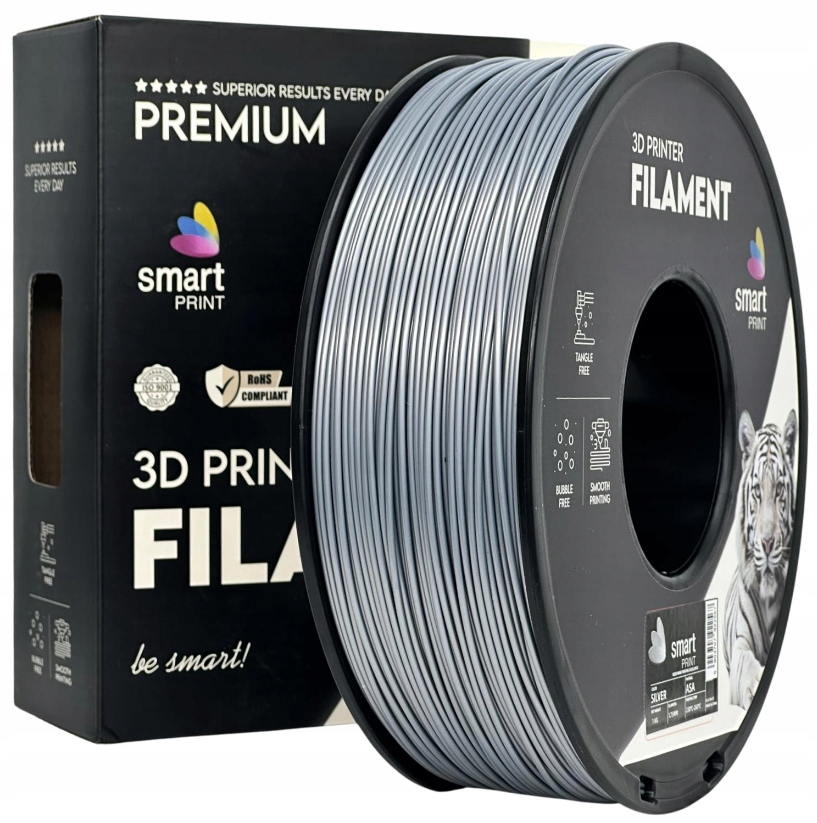 Filament Smart Print ASA Srebrny (SILVER)