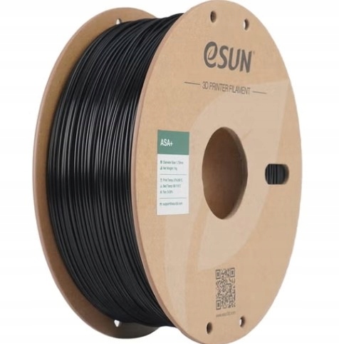 Filament eSUN ASA Plus Czarny (BLACK)