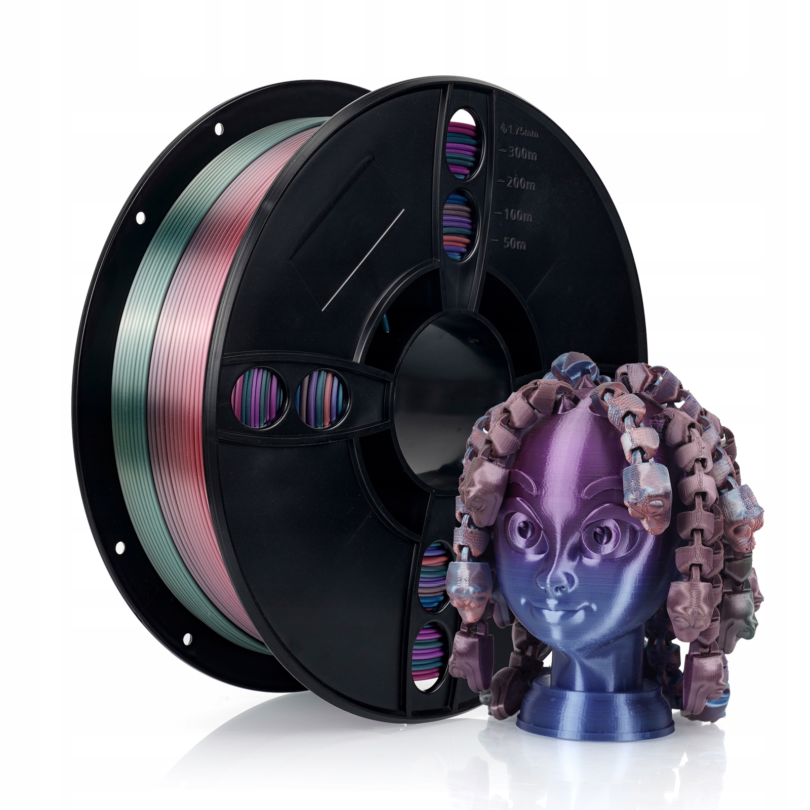 Filament Kingroon PLA  Tęczowy Jedwabny (RAINBOW SILK)