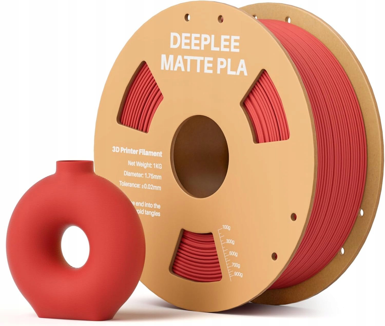 Filament null PETG Czerwony Matowy (RED MATTE)